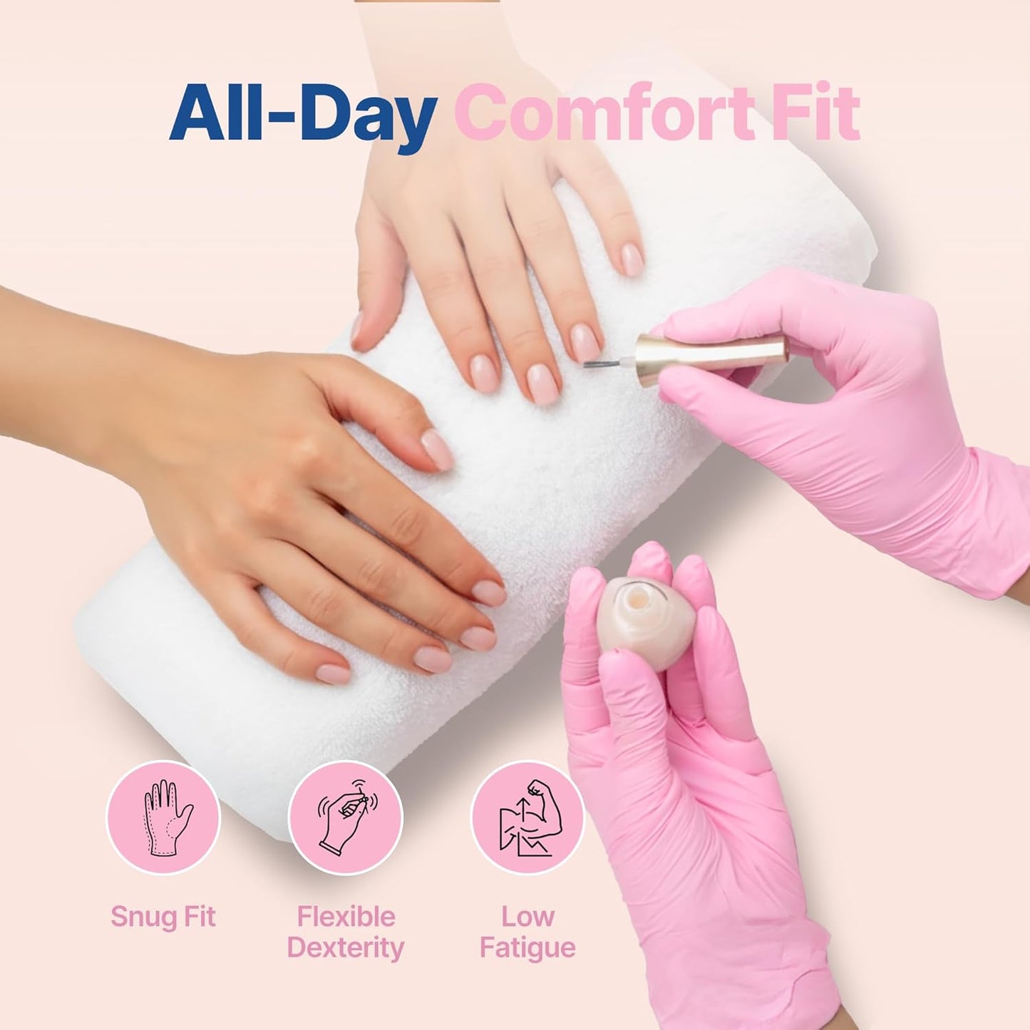 Schneider Nitrile Exam Gloves - 4-Mil Disposable Medical Gloves | Latex-Free & Powder-Free, Food Safe