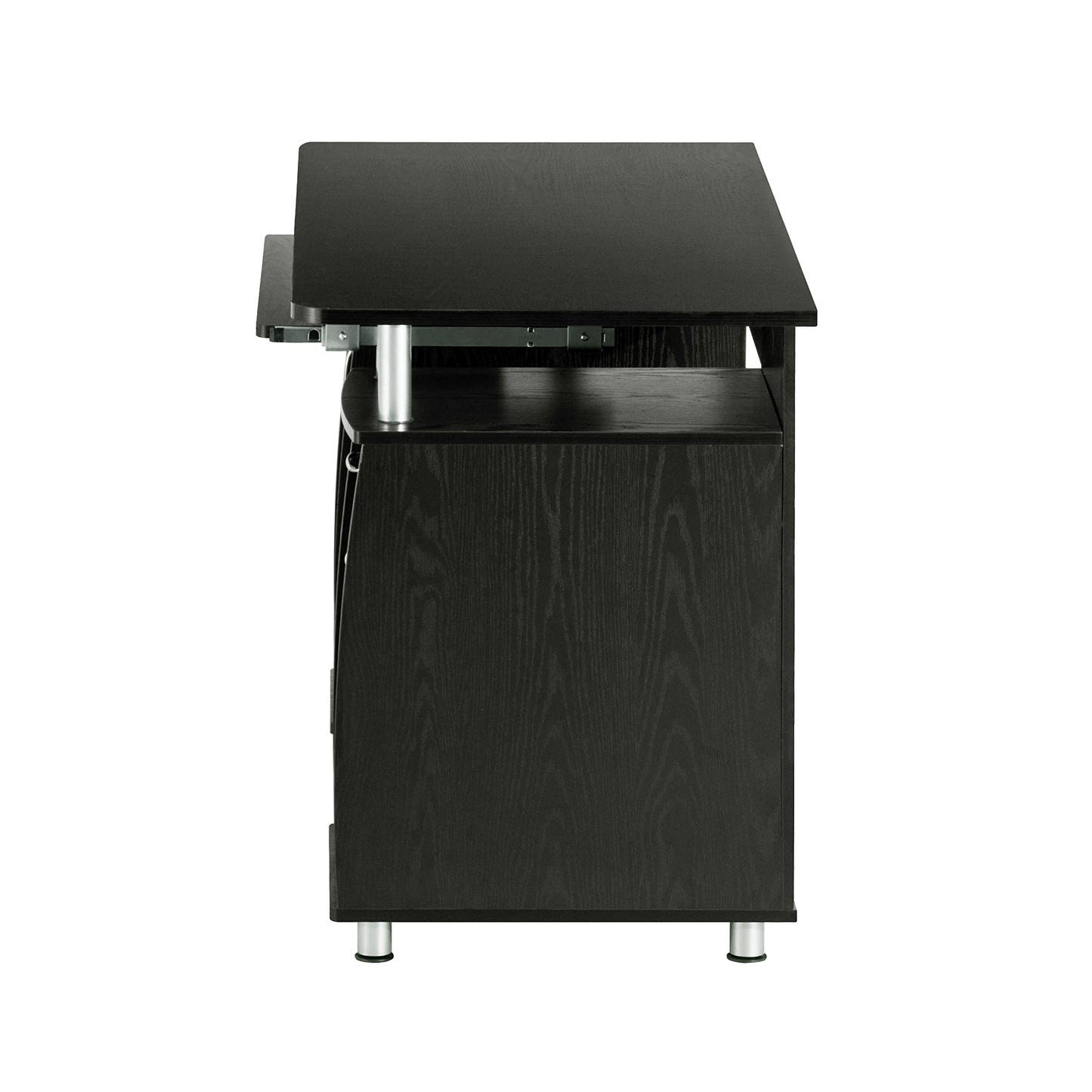 Techni Mobili 48'' W Computer Desk with File Cabinet and Drawers, Storage Cabinet with Removable Shelf and Ventilation for CPU, Home Office Desk or Computer Workstation with Keyboard Tray, Espresso