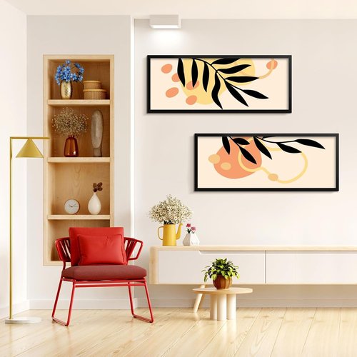 LaVie Home 13x39 Black Picture Frame - HD Plexiglass Wall Display Frame for Vertical/Horizontal Use