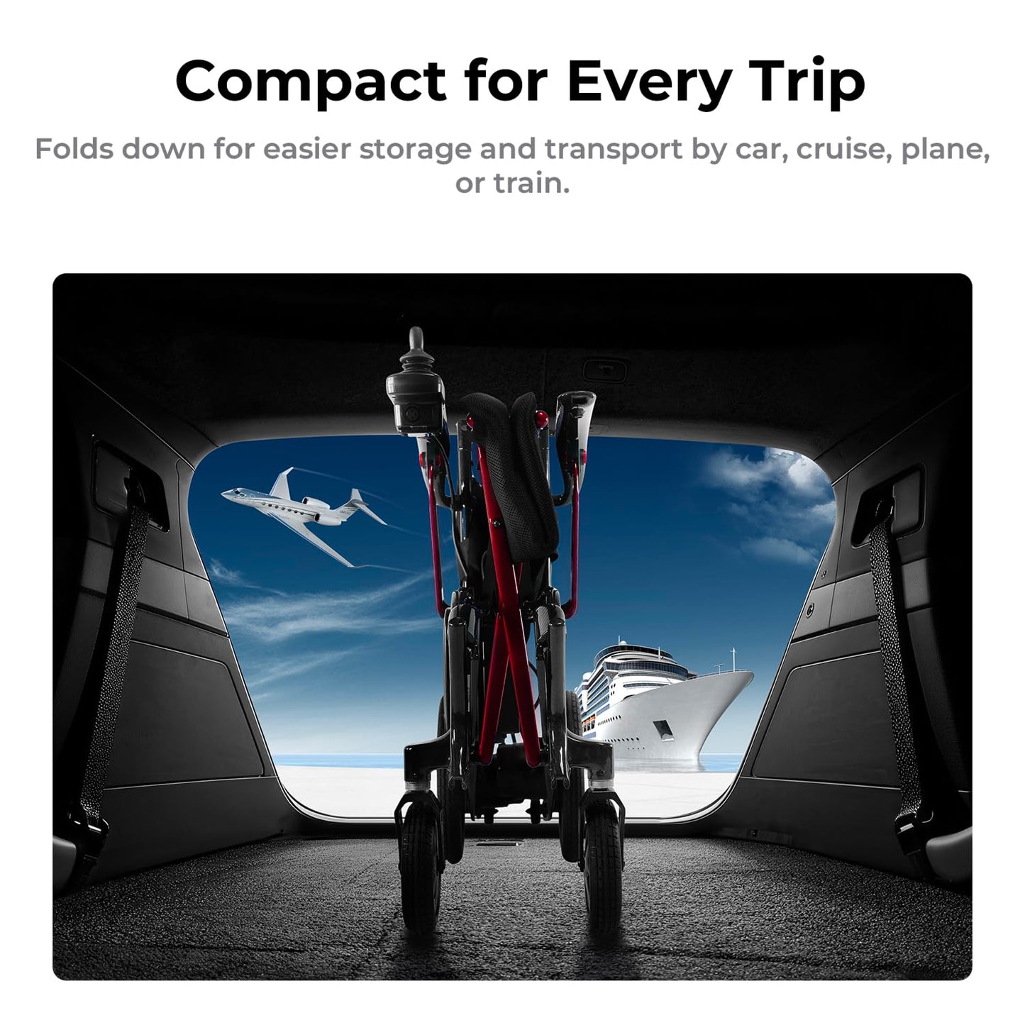 Ultralite G10 Electric Wheelchair Lightweight Foldable 2026 New Model Full Carbon-Fiber Frame Travel-Ready Motorized Wheelchair for Adults 300lb Lightweight Foldable Electric Wheelchair