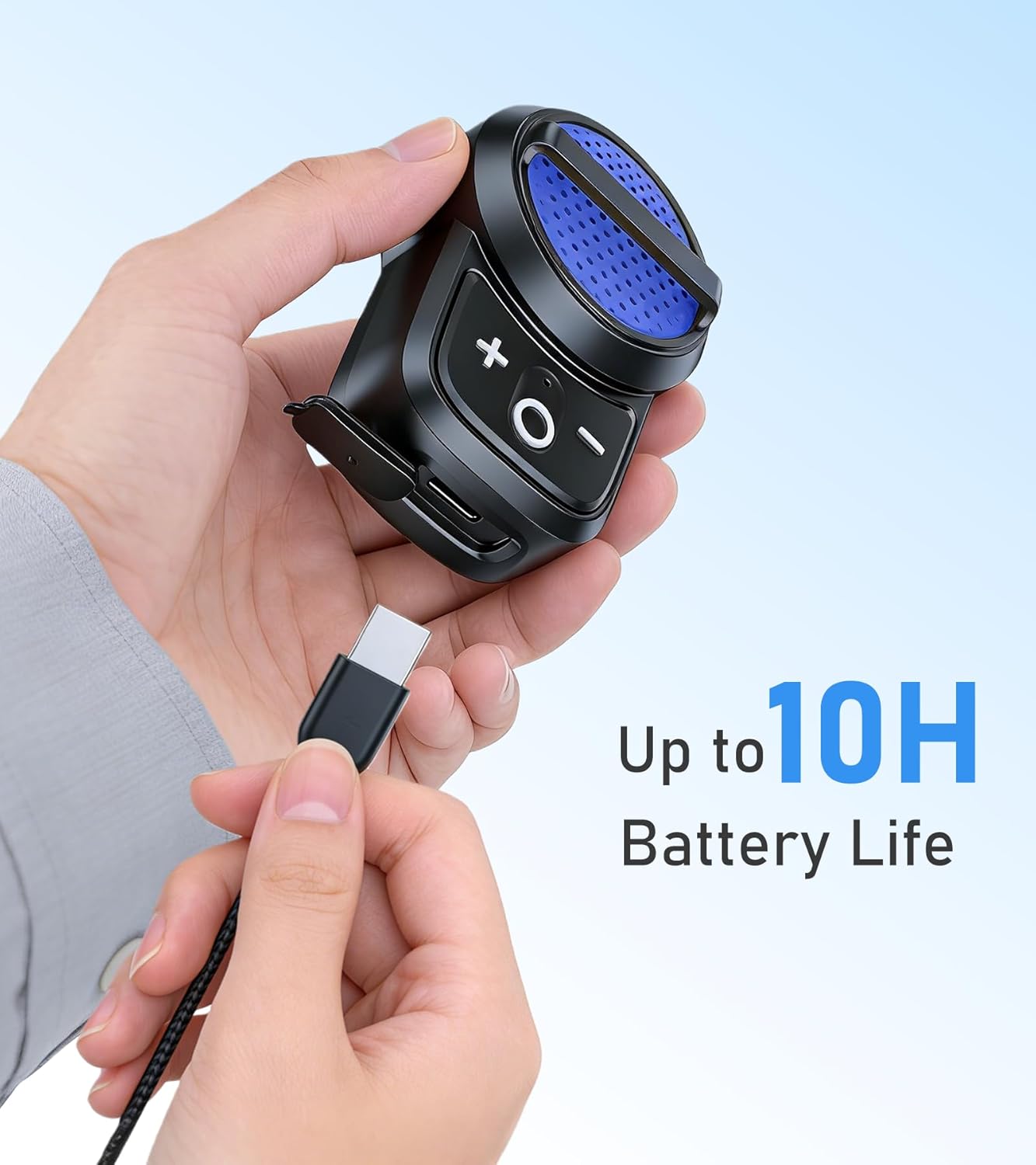 Tsnam IPX6 10H Wearable Bluetooth Speaker Clip on, Wireless Portable Speaker Built-in Mic, Waterproof