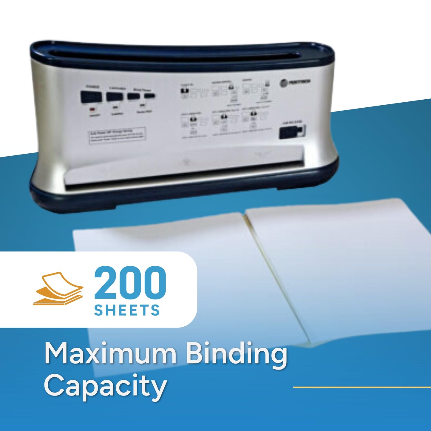Printfinish Thermal Binding Machine with Built-in Laminator 12″ – LTB-200(Letter Size) | Jam-free and Efficient Desktop Binding Machine for Professional Looking Books, Presentations, Notebooks (110 V)