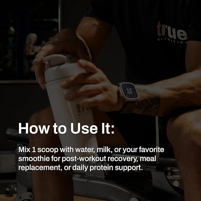 True Nutrition - Chocolate Whey Protein Isolate Cold-Filtration -100% Whey Protein Powder -27g Protein per Serving - Mixes Easily and Tastes Great - Third Party Tested - Chocolate Fudge Brownie - 1lb
