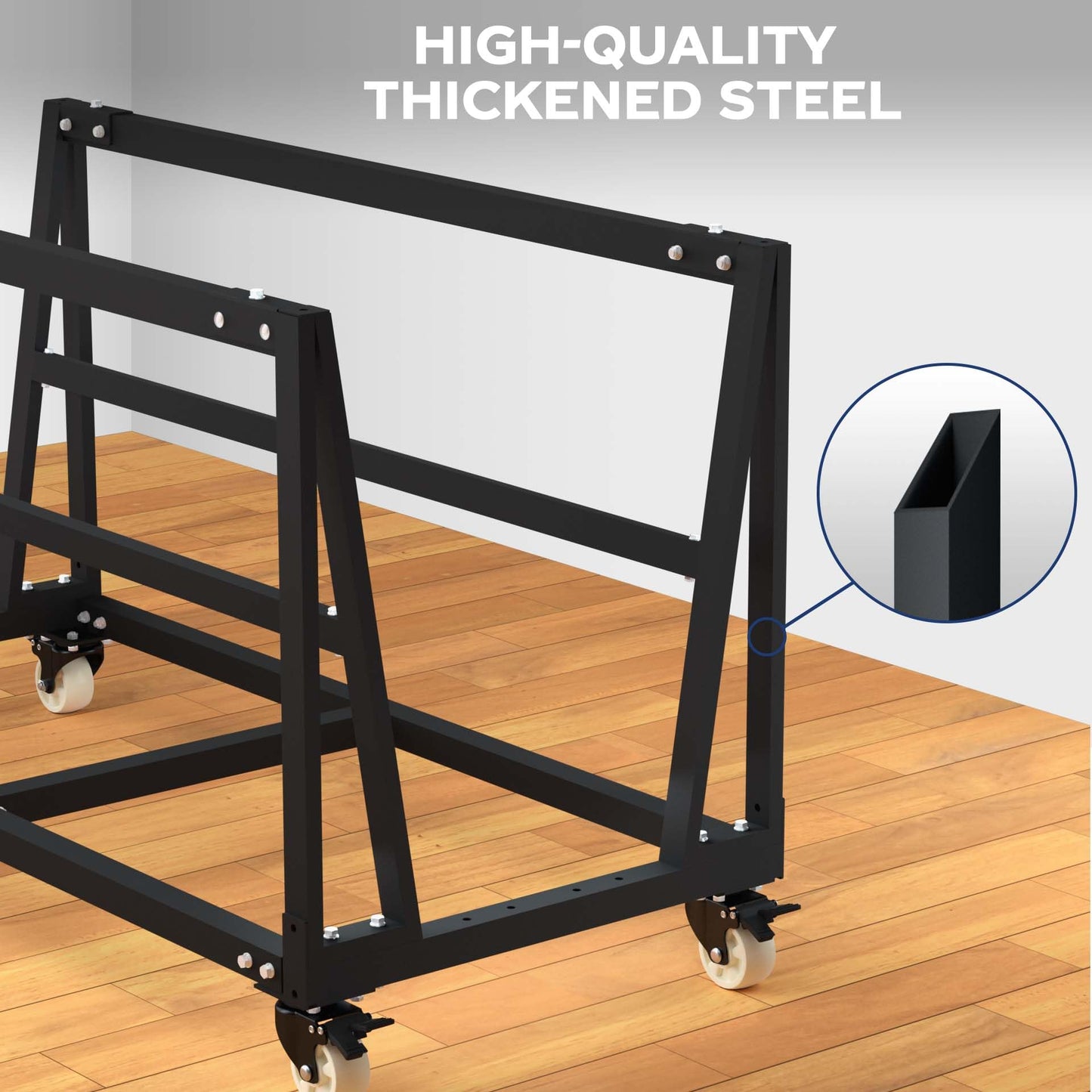 APARECIUM Heavy Duty Panel Truck Cart 3000 lbs Load Capacity, Adjustable Panel Sheet Cart, Substrate Panel Rack for Sheet Materials, Plywood Sheetrock Glass and Windows