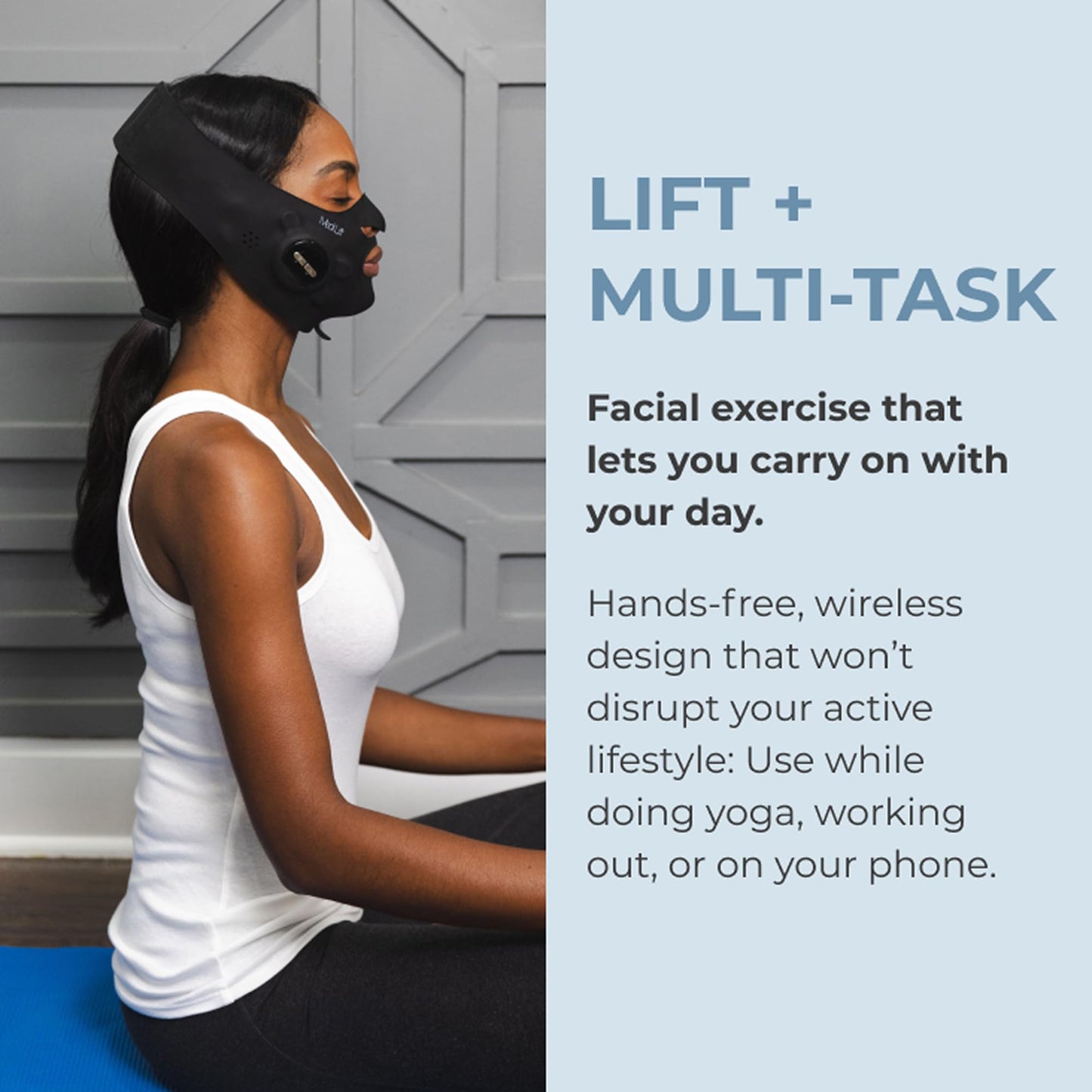 Essential Mask - Medi Lift EMS Facial Toning Device, FDA Cleared, Hands-Free Skin Device