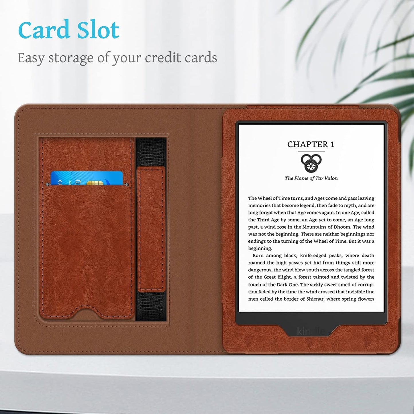 FINTIE 6" (11th Generation-2024/2022 2024/2022 11th Stand Case for All-New Kindle Release) - PU Leather Cover with Auto