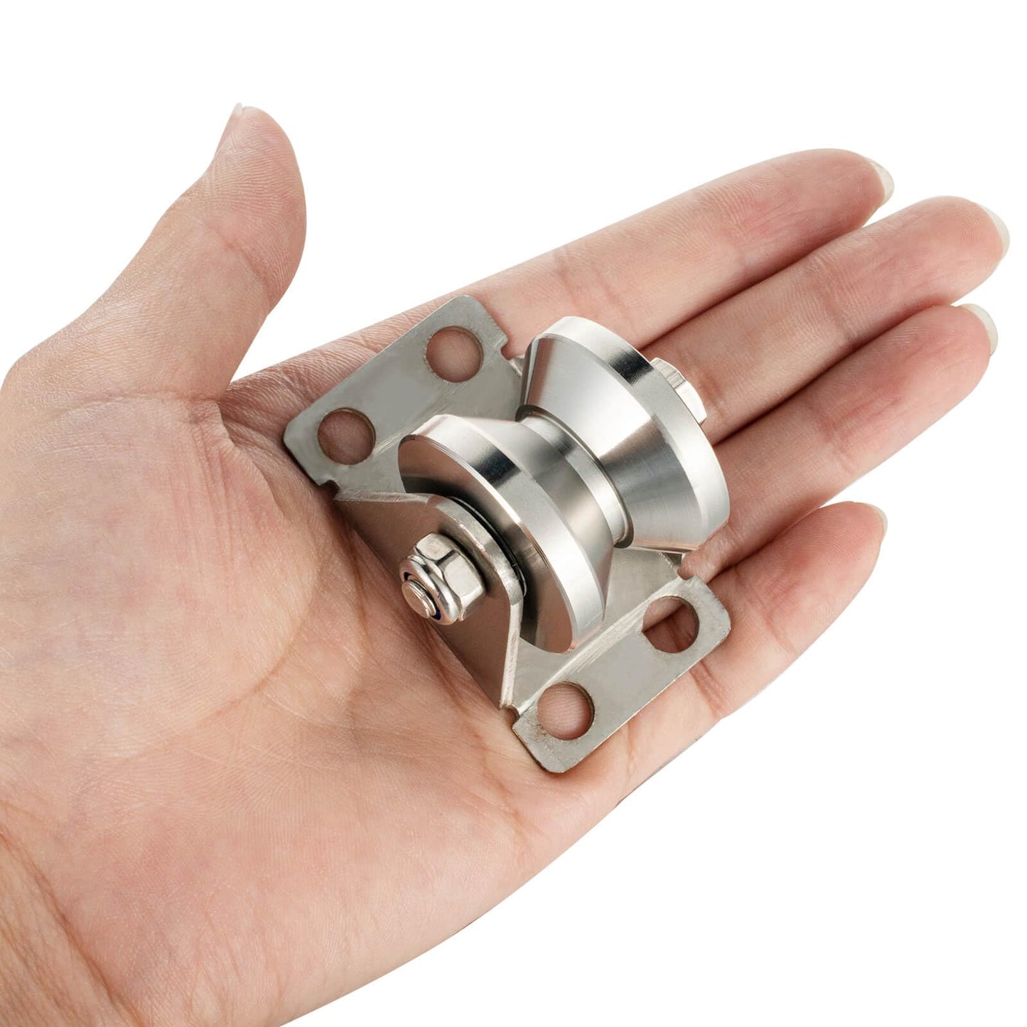 SHINICO 32mm Cable Pulley Wheel Wall Mount, Bearings Inside, V Style Stainless Steel Rope Pulley for Pulley System, Sliding Gate 1Pcs