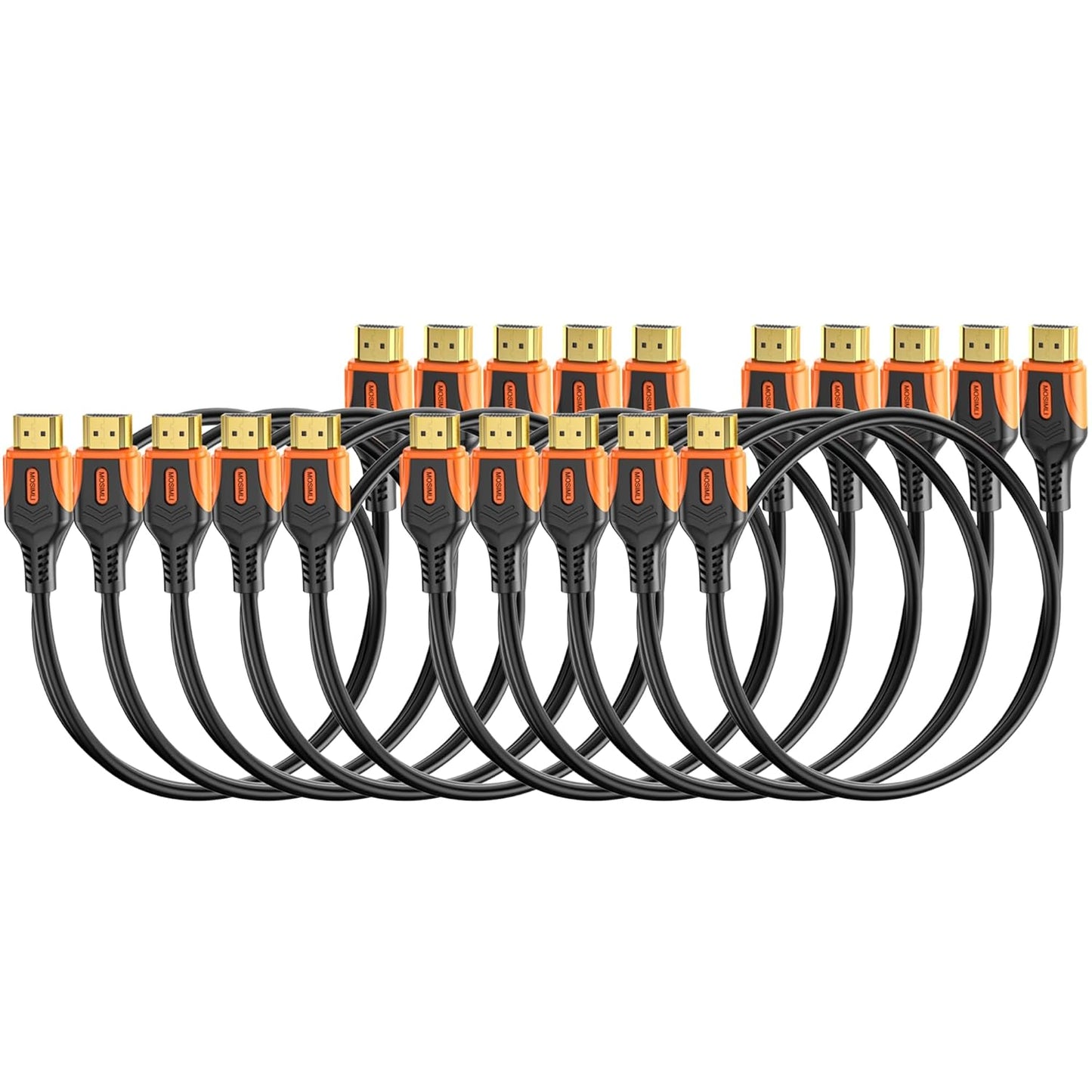 4K 2.0 3FT 10-Pack, 18Gbps 4K@60Hz 2K@240Hz, HDR10, Dolby, 2.2 HDMI Cable High Speed HDMI Cord for Neat, Support & ARC