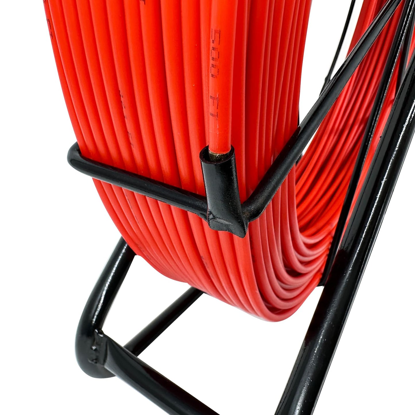 VGongTech 6MM 500FT Fish Tape Fiberglass Reel Stand Duct Rodder Cable Puller Rod Continuous Cable Running Rod