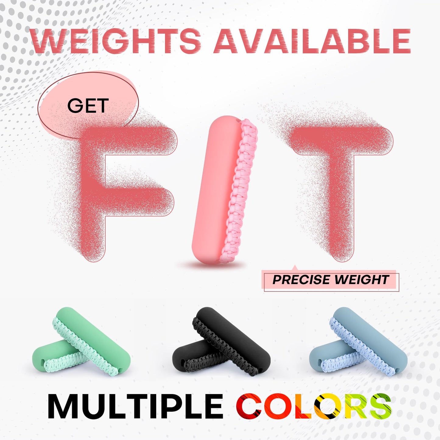 Hikeen Hand Weights Set for Women Men, Soft Dumbbells of 2 (1lb Each), Walking Weight with Hand Strap for Aerobics, Jogging, Running(Pink,2lb sets)