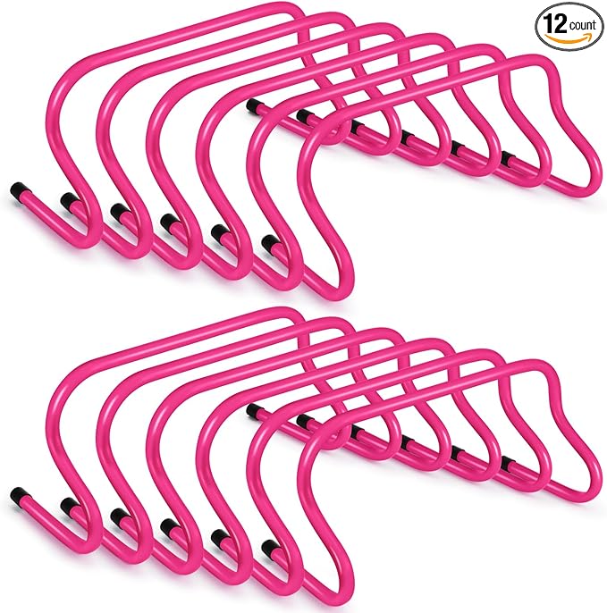 Wettarn 12 Pcs 9" Speed Training Agility Hurdles for Athletes Reliable Training Hurdle Plyometric and All Purpose Practice Equipment for Soccer Basketball Football