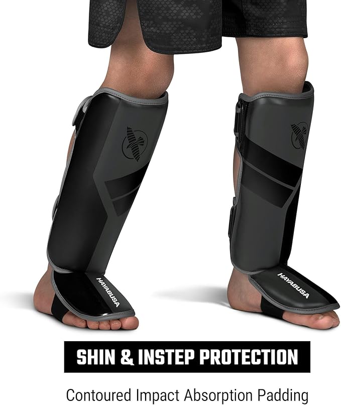 Hayabusa S4 Kids Shin Guards, Muay Thai, MMA, Kickboxing, Martial Arts