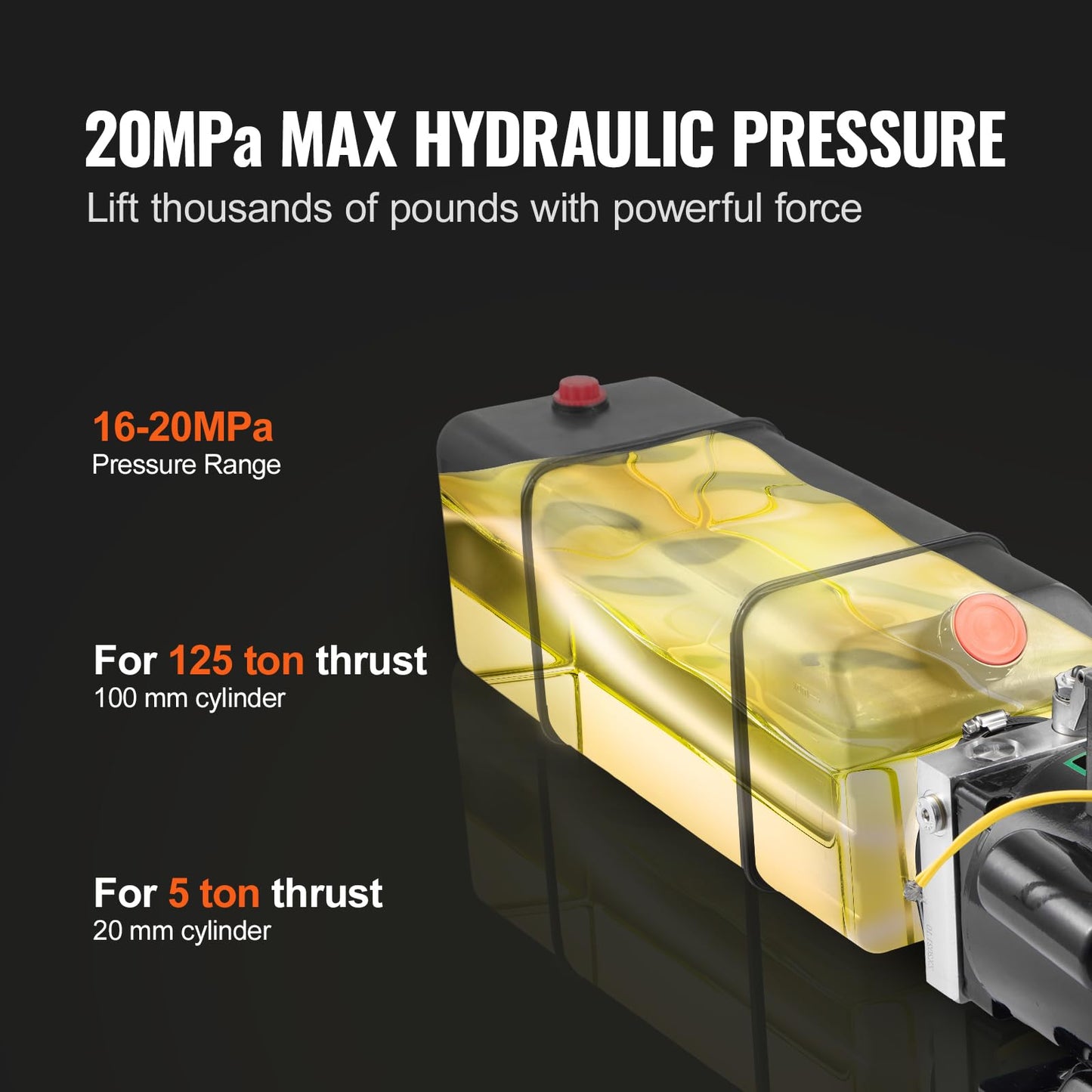 Mophorn Hydraulic Pump 2950 PSI 60HZ Hydraulic Power Unit 3 HP 220V Hydraulic Power Pack for 2 & 4 Post Lifts Car Lift Hydraulic Power Unit with 3.5 Gallon Reservoir