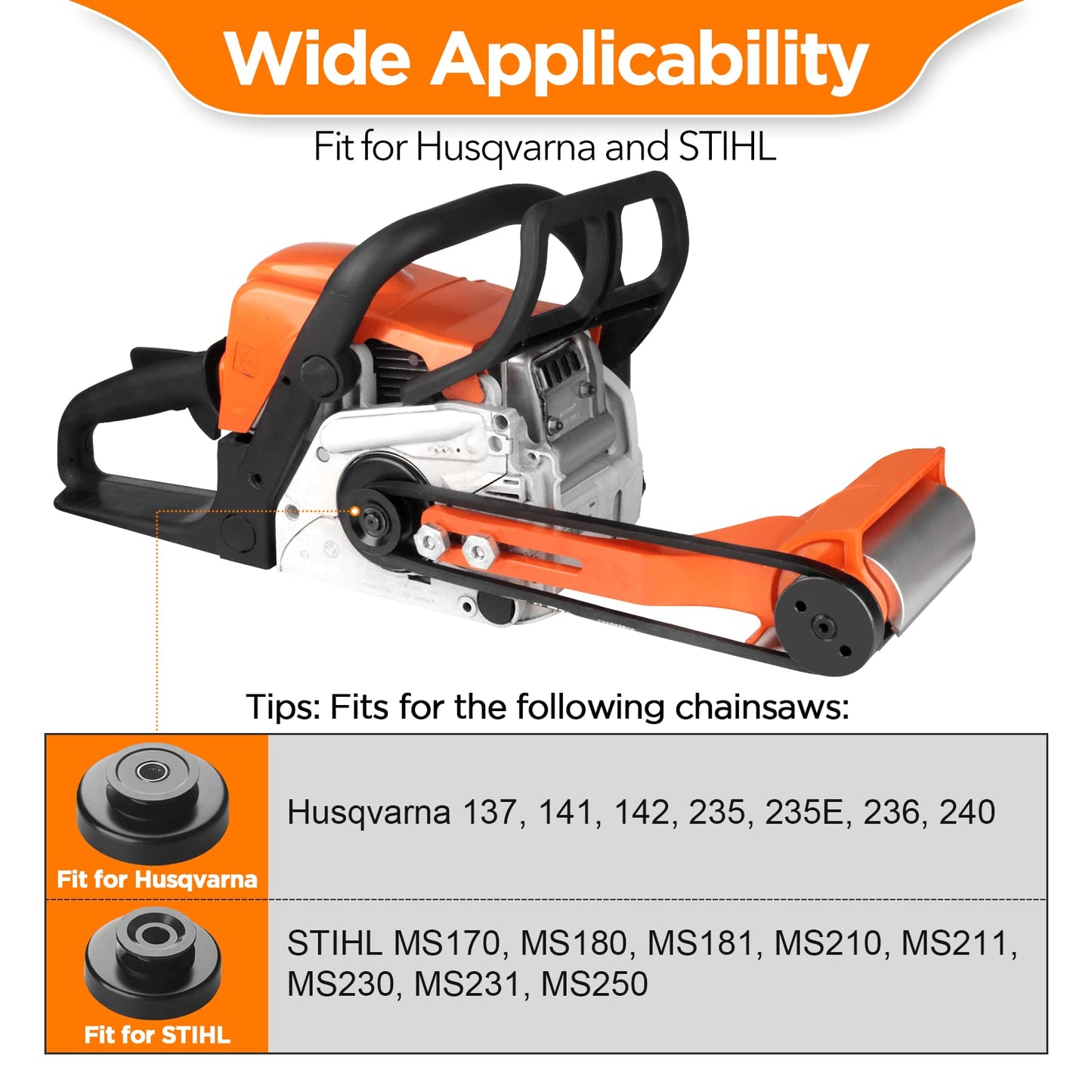 HOTYELL Chainsaw Carving Mill Attachment and Log Peeler Debarker for Husqvarna and STIHL