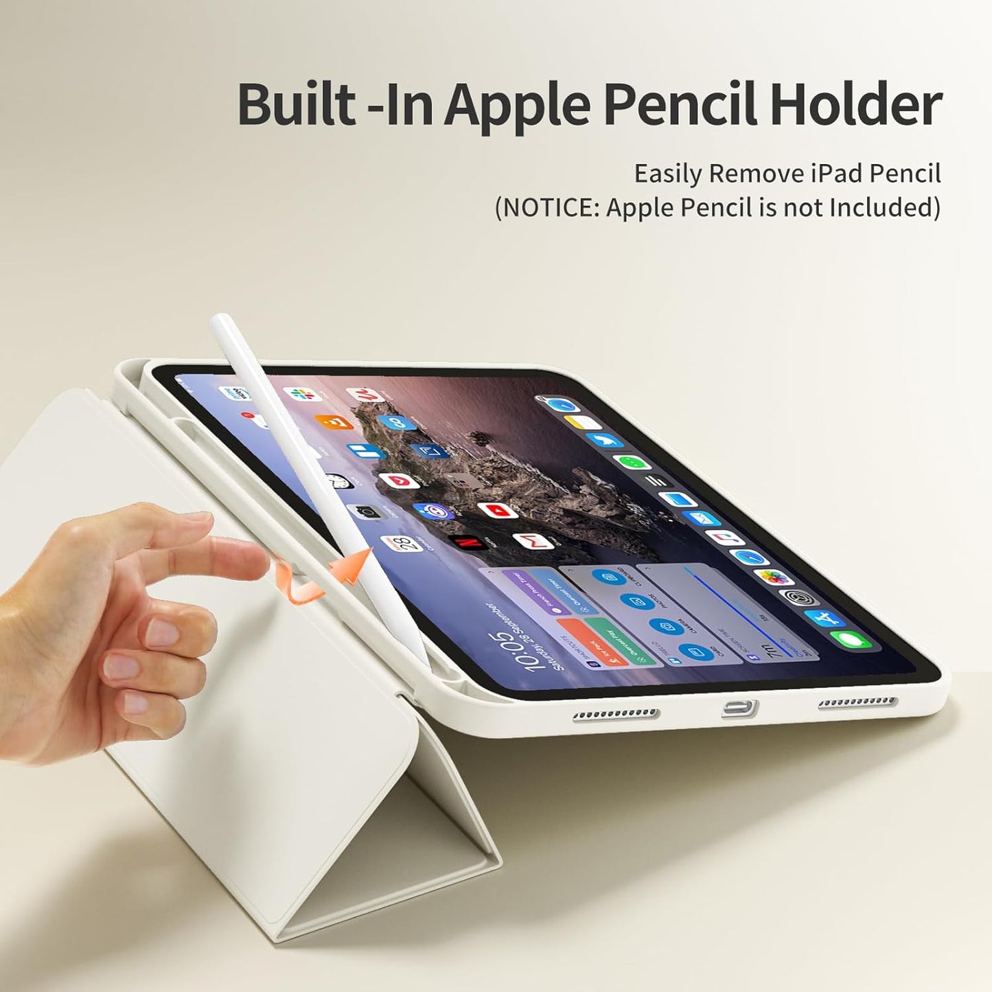 kenke (A16) 11 Inch 2025, 10th 10.9 Inch 2022, Case for iPad iPad Generation Slim Trifold Stand Case with Pencil