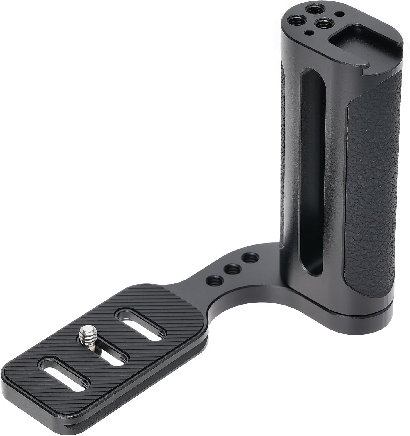 FOTGA 1/4"-20 Universal Side Handle Hand Grip Holder Video Stabilizer with Arca Swiss Base Plate