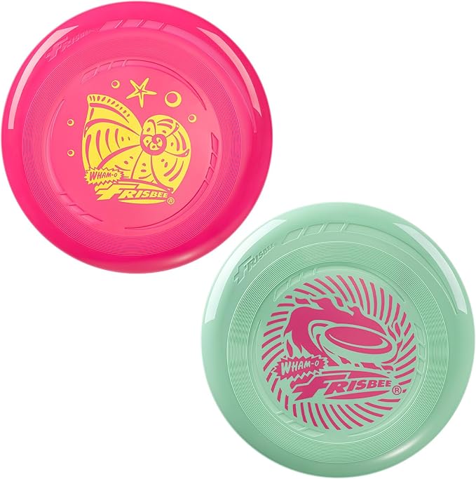 Wham-O Frisbee Go Flying Disc, 9 Inch Lightweight Sports Disc for Beginners Outdoor Beach Backyard Lawn Park Camping Family Activity Game - 70g