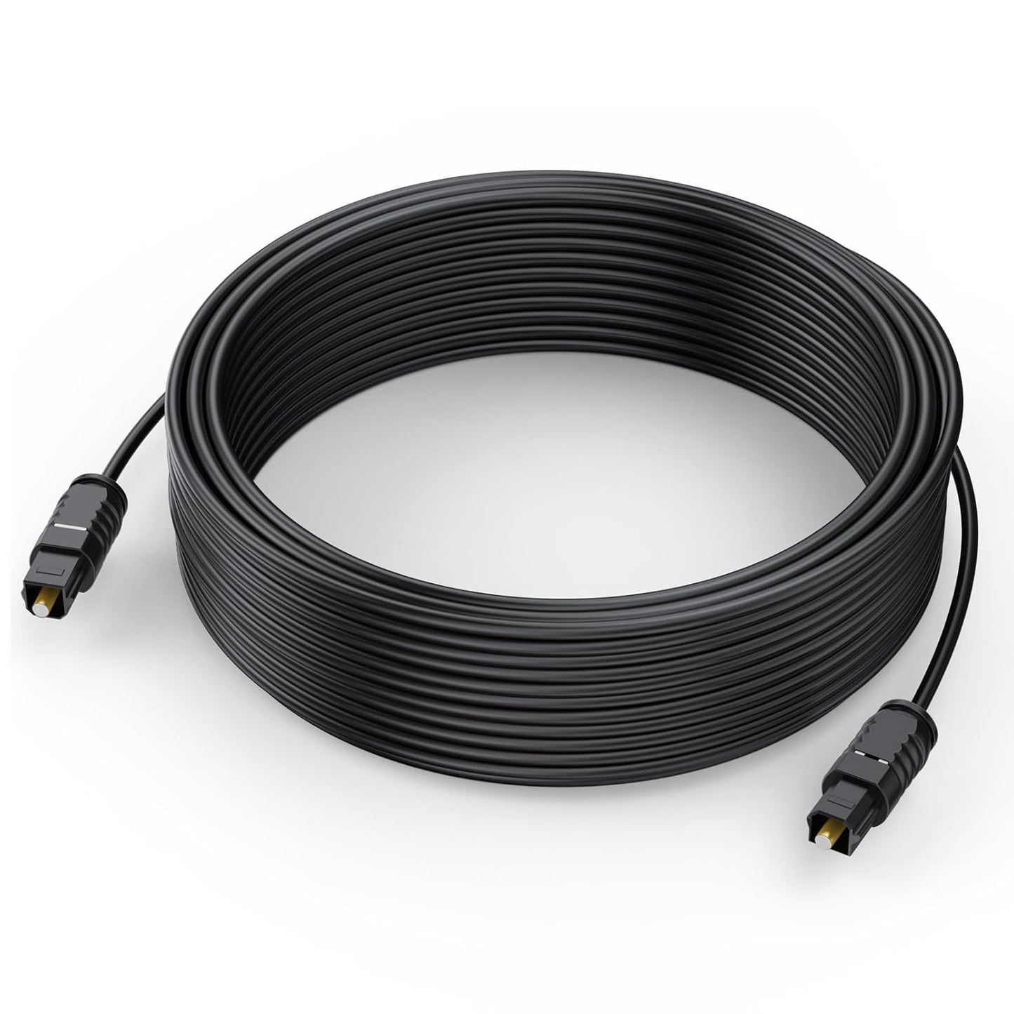 35 PS4 Optical Audio Cable feet, Digital Audio Optical Cable Ultra-Thin Cord, Toslink SPDIF Fiber Optic Cable