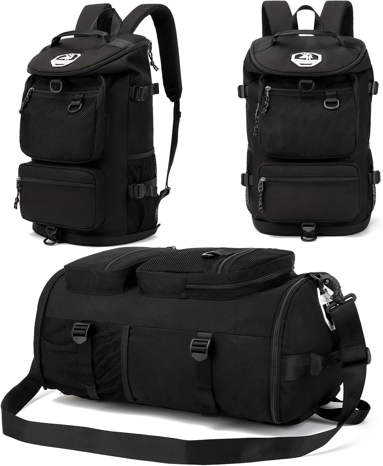 Generic backpack, 4 Solid color gym duffel bag wrestling bag,with shoe compartment, kinds of back method waterproof