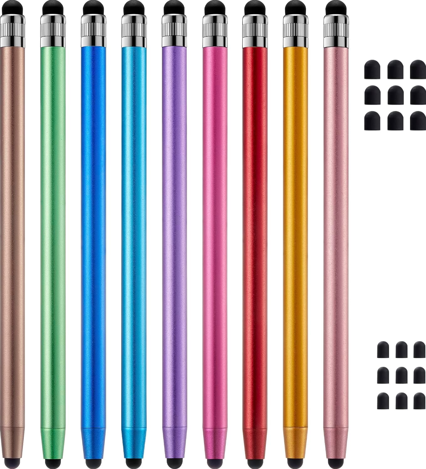 ChaoQ 9pcs Stylus Pen for Touchscreen, High Sensitivity and Precision Stylus Pen for iPad iPhone Android and All Touch