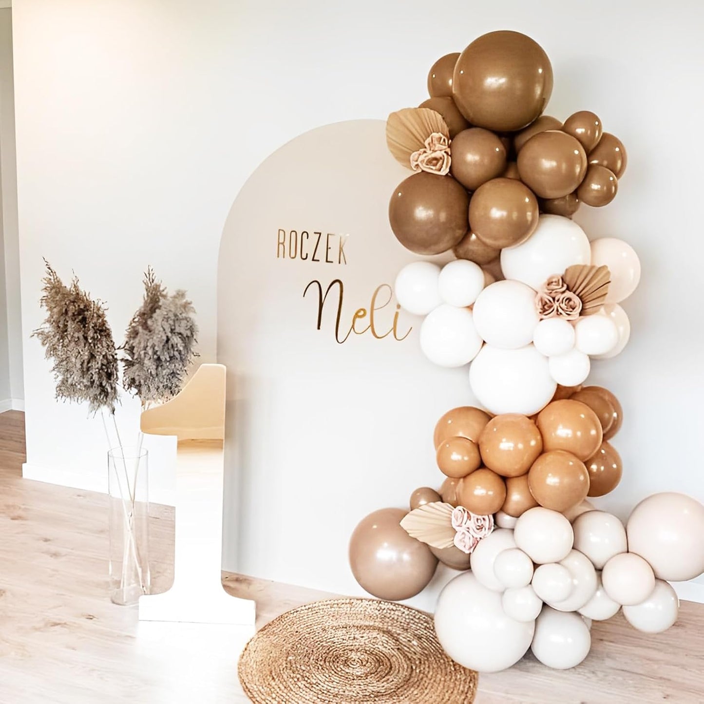 Voircoloria Brown Balloons - 12-Inch Latex Balloons for Graduation, Weddings & Parties | 66-Pack