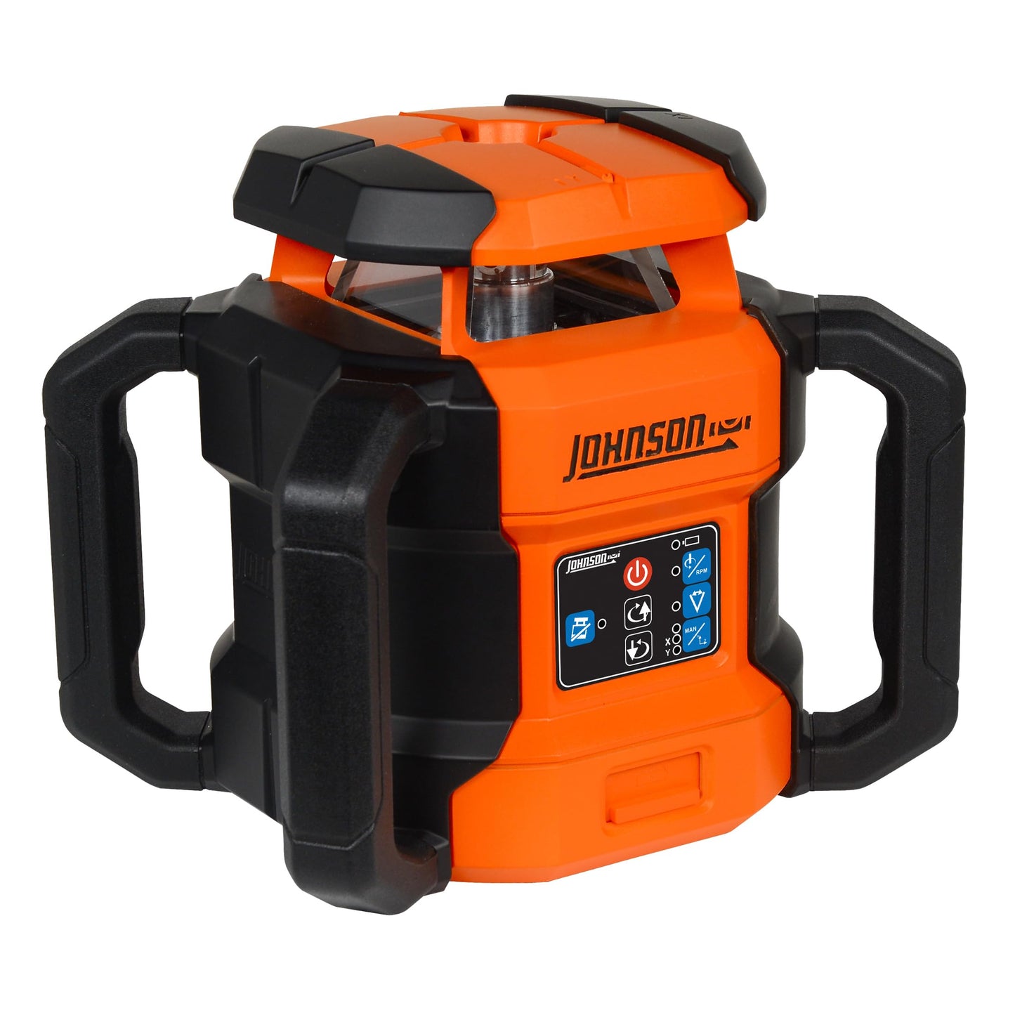 Johnson Level & Tool JRT300-RDHV-S Self-Leveling Red Dual Slope Rotary Laser System, 4,000FT Range, Lithium Ion Batteries, Magnetic Target, Laser Detector, Remote Control, Tripod and 13 FT Grade Rod