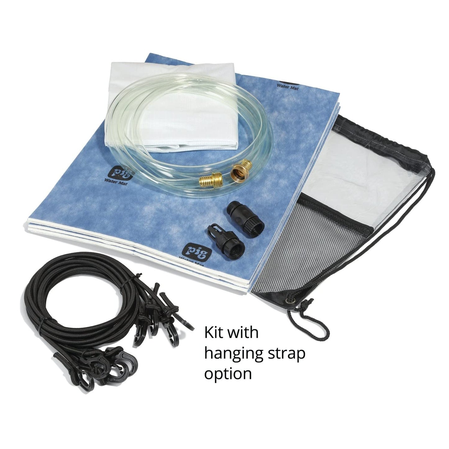 PIG Quick Response Roof Leak Diverter Tarp Kit with Hanging Straps - 30" x 30" - PMB30587-WHS