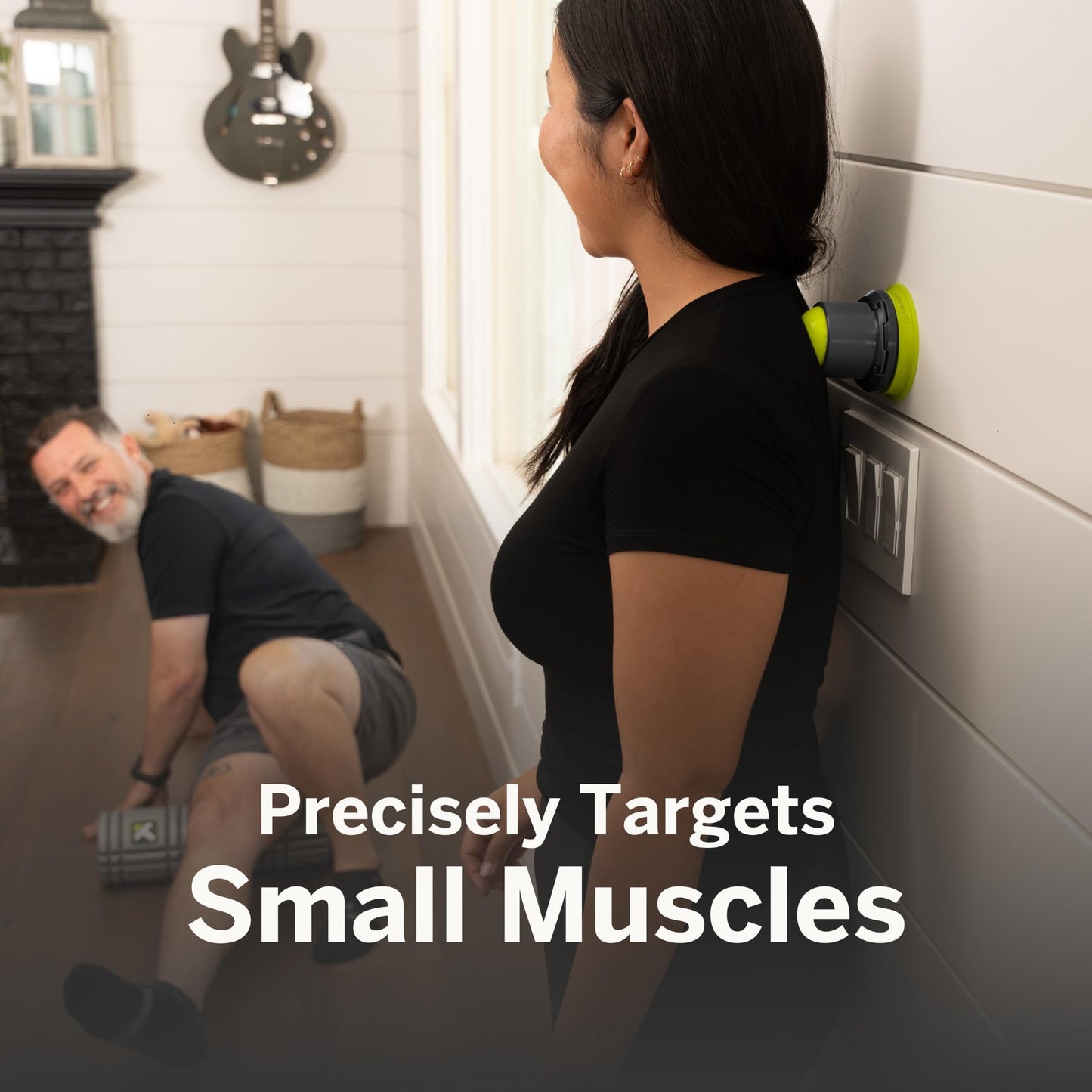 TRIGGERPOINT Mountable Massage Ball – Wall-Mounted Muscle Relief Tool with Multi-Density EVA Foam, Customizable Pressure, Non-Friction Design, Compact for Targeted Relief at Home, Gym, or Travel