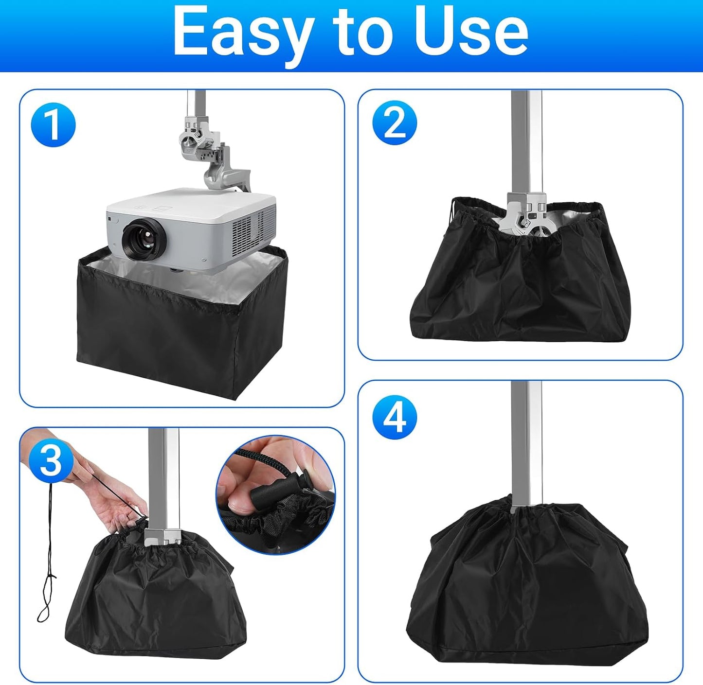 Anicuta (13.7x13.7x8.6in) Projector Cover, Mini Projector Cover Is Made Of Uv-Resistant Oxford Cloth, Projector Dust