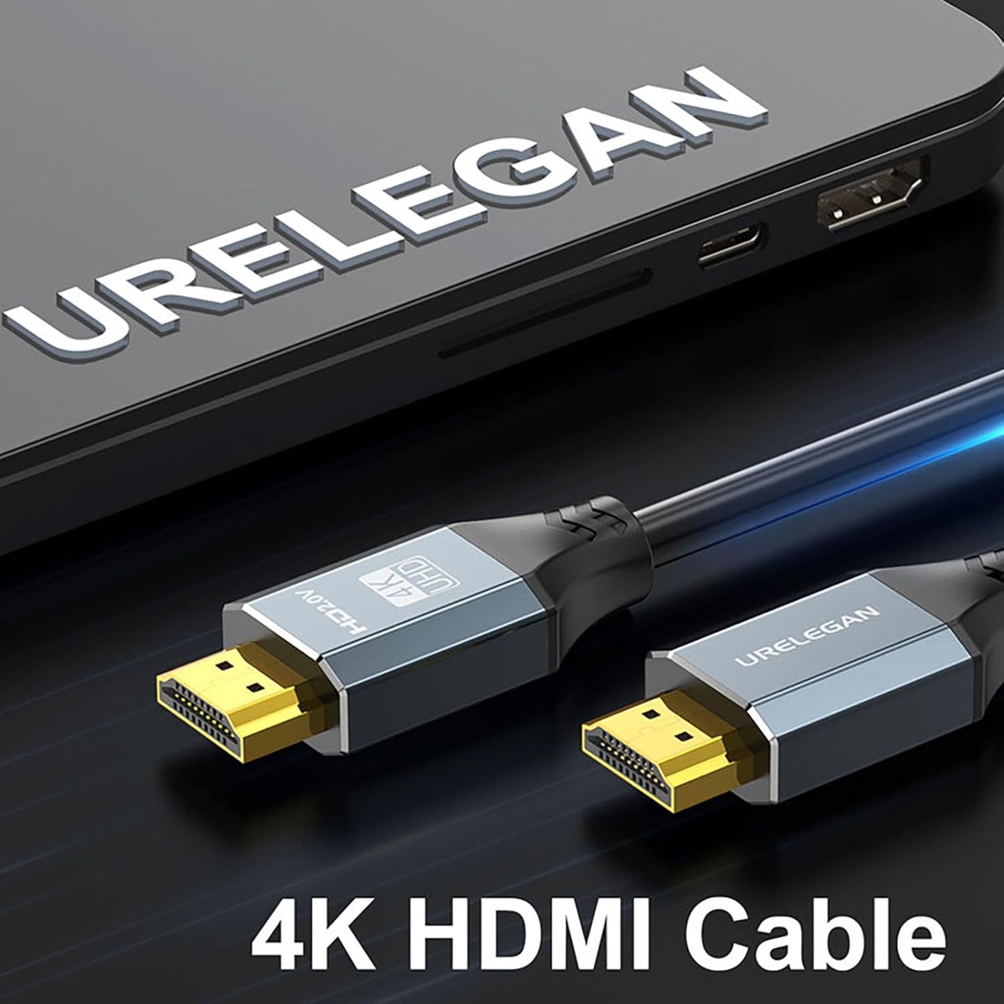 10 5-Pack, 4K 10FT, 2.0 4K@60Hz, 2K@165/144/120Hz,1080P, 3D, 2.2, CL3 FT HDMI Cable High Speed HDMI Cord HDMI to HDMI