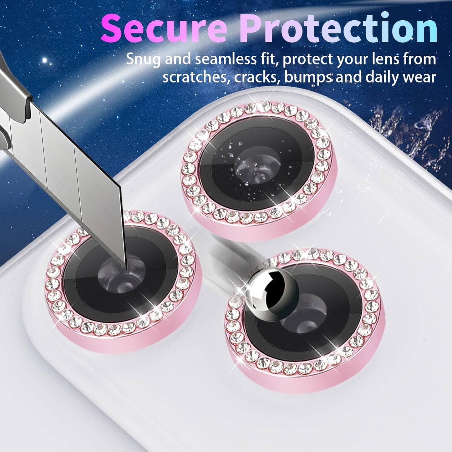 17 Pro/17 17 Pro/17 Camera Lens Protector for iPhone Pro Max, Individual Tempered Glass Camera Protector