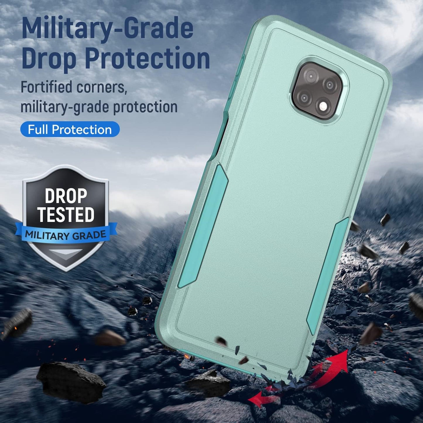 Asuwish 2021 21 5G XT2117-4 Phone Case for Moto G Power with Tempered Glass Screen Protector Cover and Slim Thin Hybrid