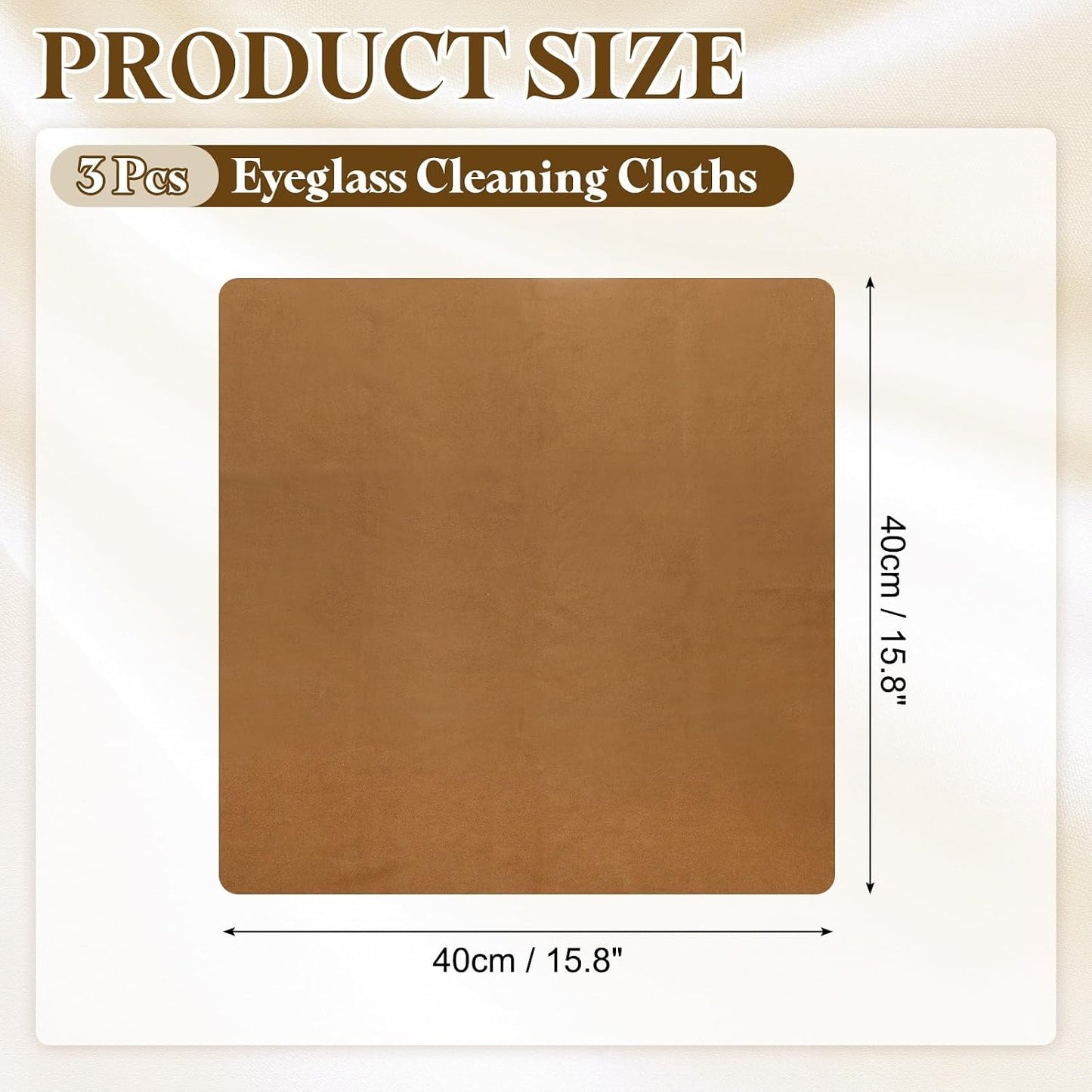 3Pcs 15.8 15.8 PATIKIL Soft Eyeglass Cloths, x Electronics Microfiber Cleaning Cloths Eyeglass Cleaning Fabric for Lens