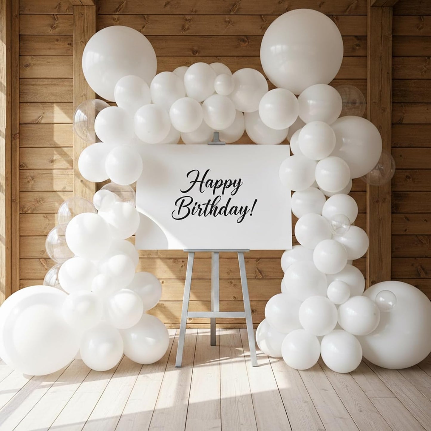 RUBFAC 36-Inch White Giant Balloons - Jumbo Latex Balloons for Weddings, Birthdays & Parties