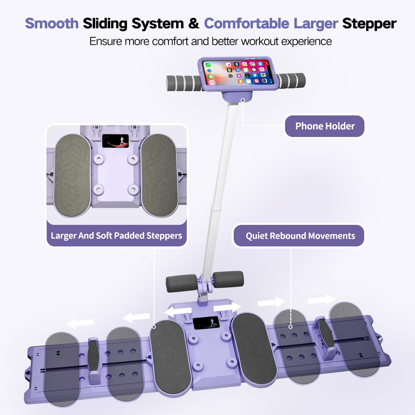 KESHWELL Ab Machine,Thigh Leg Exerciser,Sit Up Exercise Equipment for Man & Women,Pelvic Floor Exercise Devices for Home,Multifunctional Workout Equipment with Resistance Bands for Weight Loss
