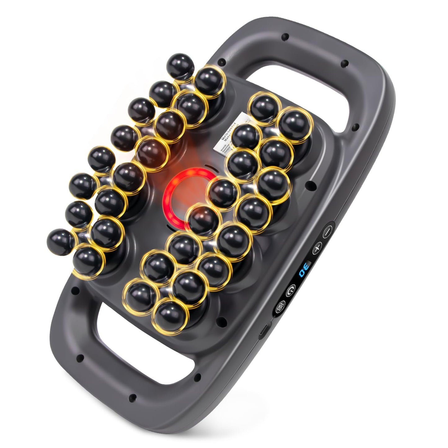 Morlivan 32-Head Massage Gun Deep Tissue Massager Gun Set, 3 Modes & 30 Levels, Ultra Quiet Back Massager for Pain Relief Muscle Recovery Tool for Athletes Office Workers Home Gym