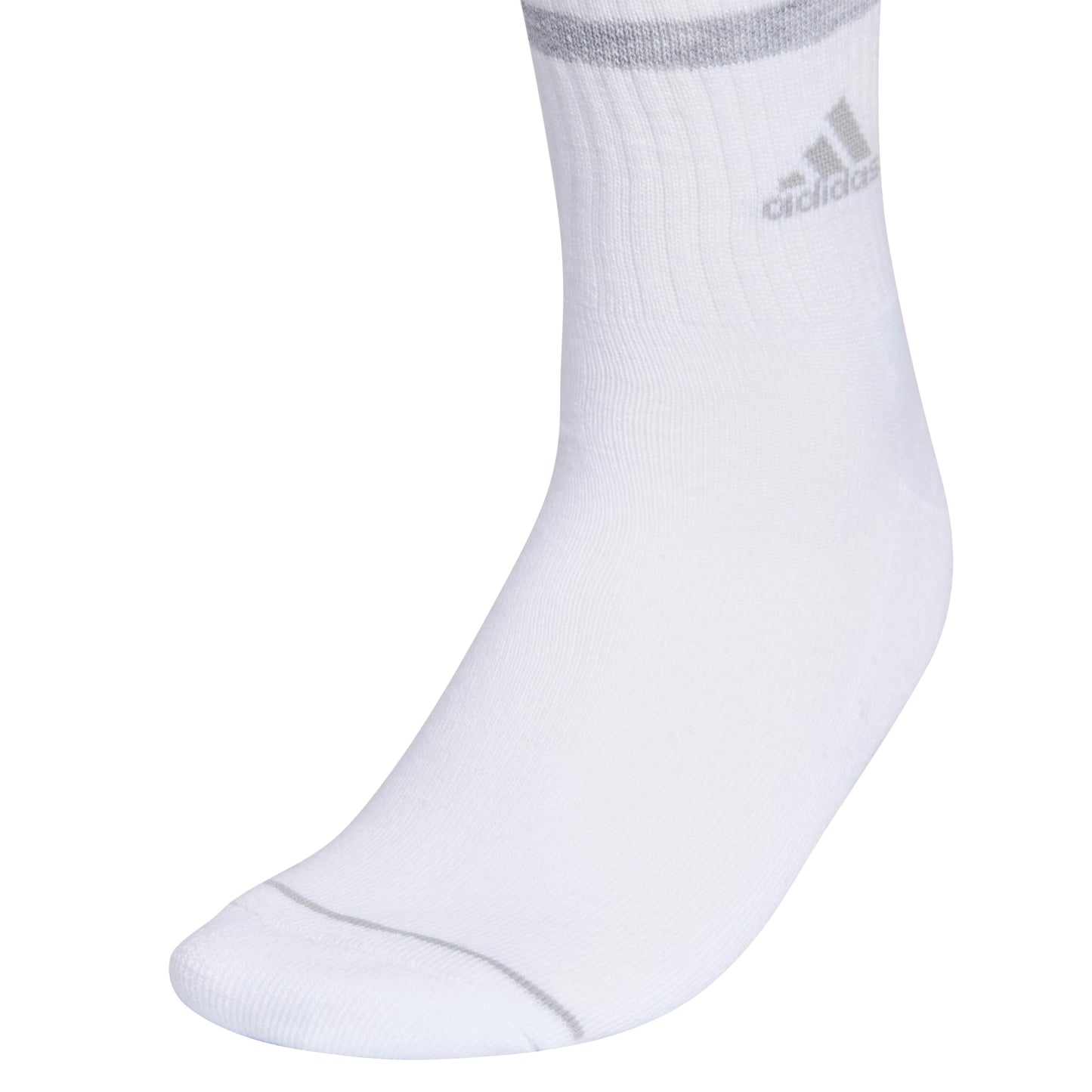 adidas Women's Crew Socks with Arch Compression 3-Pack, Comfortable, Sweat-Wicking, Stylish 3-Stripe