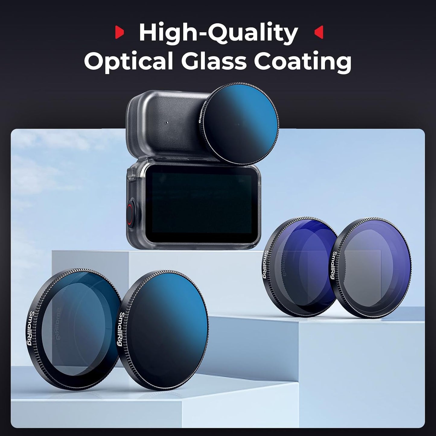 SMALLRIG ND16, ND32, ND64 Nano Filter Kit Only for DJI Osmo Nano, Includes CPL Polarizing Filter, and Filters