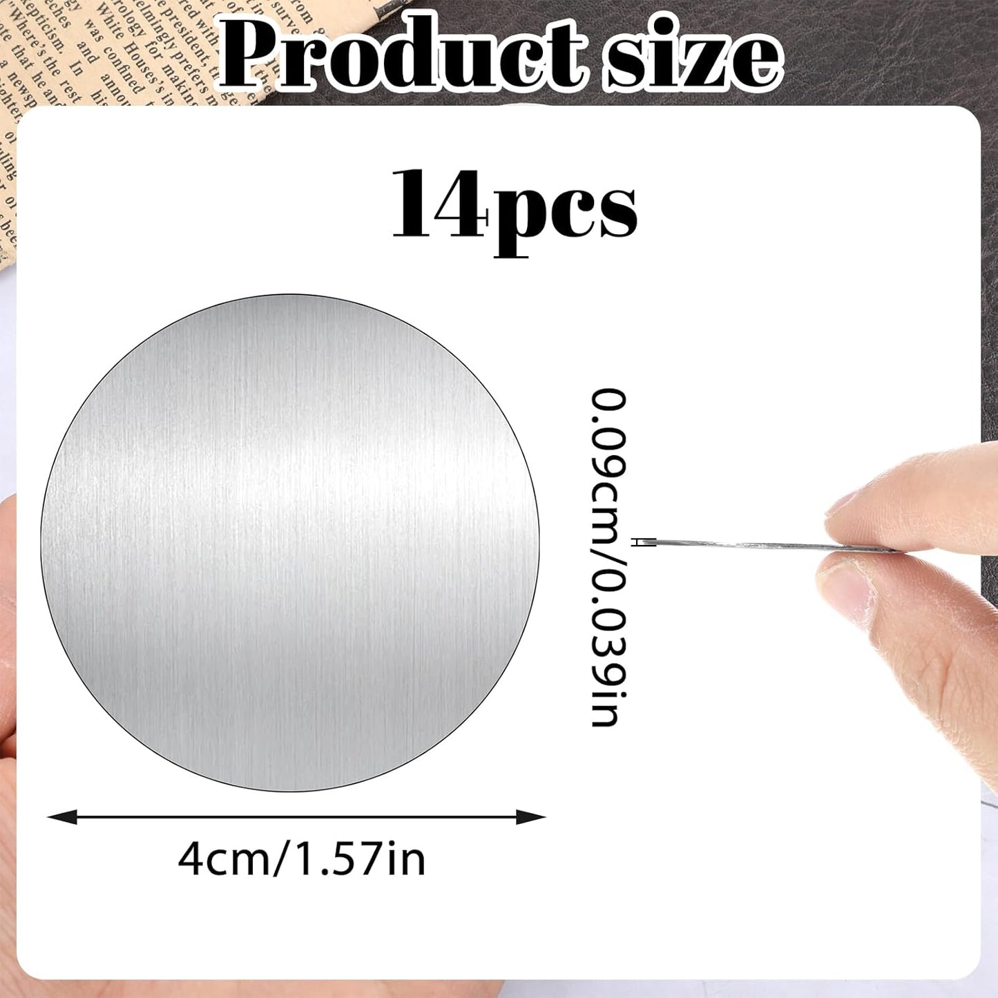 Azefnuhk 14 Pcs Strong Sticker Base for Magnets, Round Magnet, Phone Metal Plates for Magnetic Car Mount, Universal