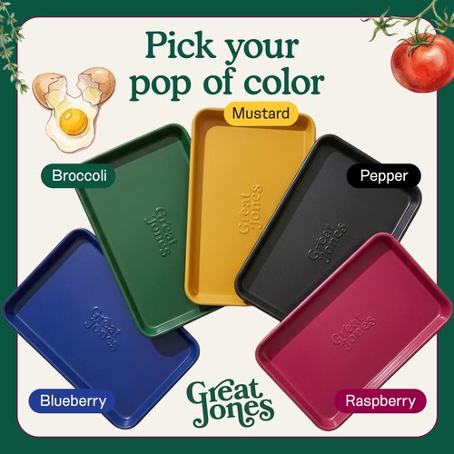 Great Jones Holy Sheet Pan (Blueberry) | Nonstick, Half-Sheet Pan | Aluminized Steel, 18.5" x 13.5" | for Baking, Roasting, & Broiling | Premium Bakeware with Even Heat Distribution | Dishwasher-Safe