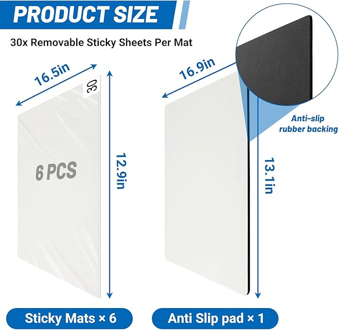 UNIFAMILY Basketball Sticky Mat 17x13 in with 180pcs Shoe Sticky Pad Grip for Basketball Shoes, Anti Slip Sticky Mat for Basketball Shoes, Courtside Traction Mat Basketball Shoe Sticky Mat