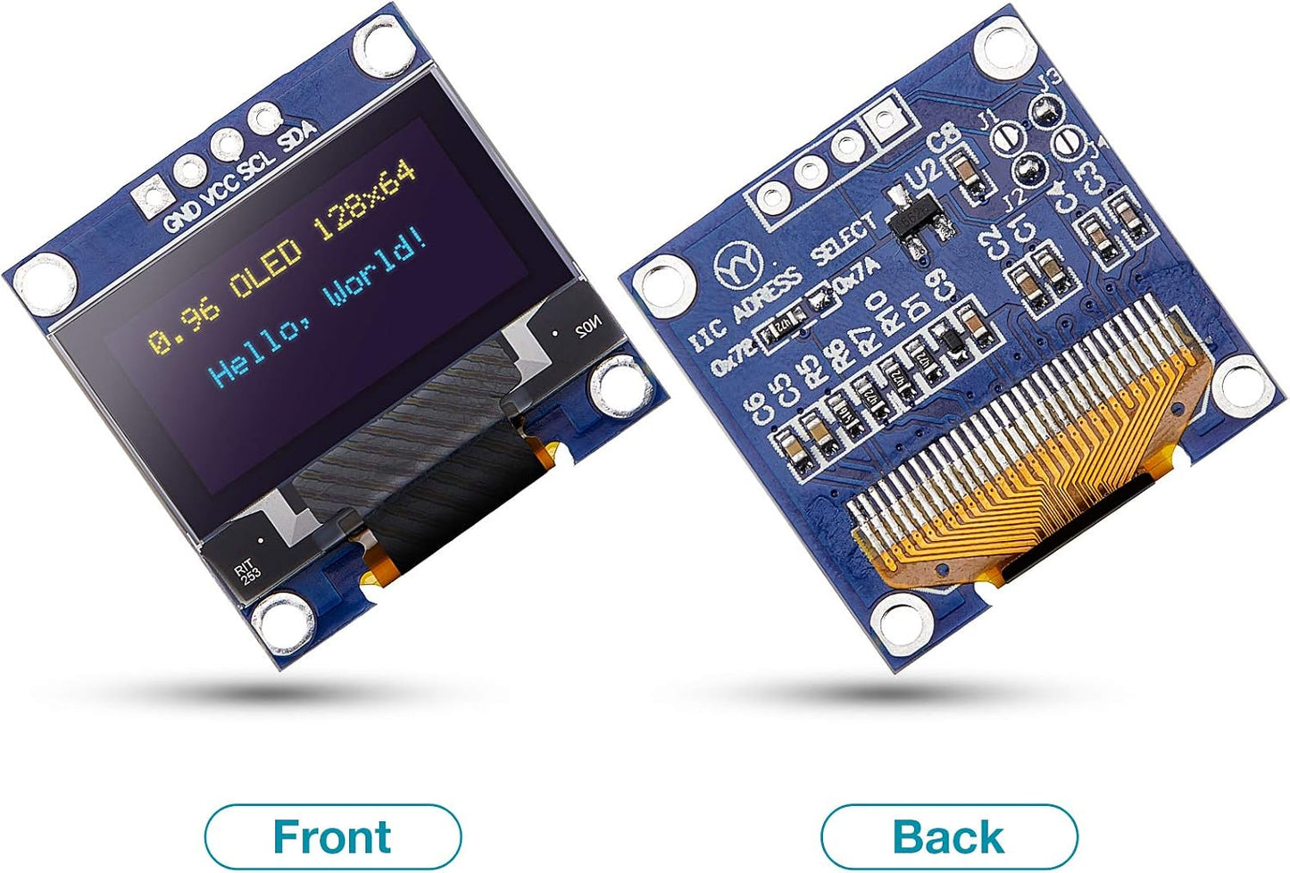 Frienda 10 I2C I2C Pieces OLED Display Module OLED Screen Driver IIC Tabellone Seriale con Display Auto-Luminoso