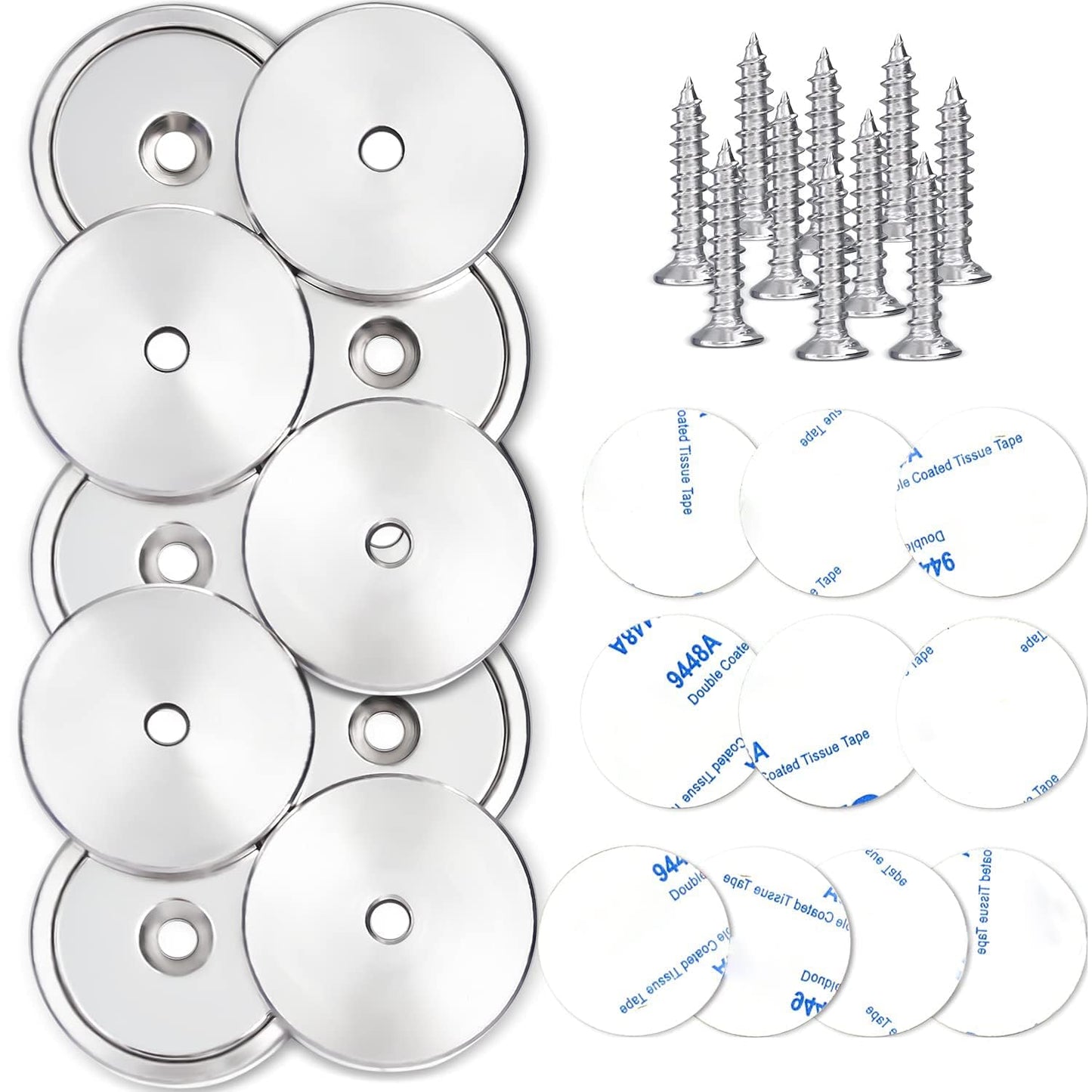 LOVIMAG 100 Pack Strong Magnets, 110 lbs Neodymium Magnets with Screws for Wall Mounting, Door Magnet for Kitchen Doors, Rare Earth Magnet for Holding Tools Lifting,Tool Organizer