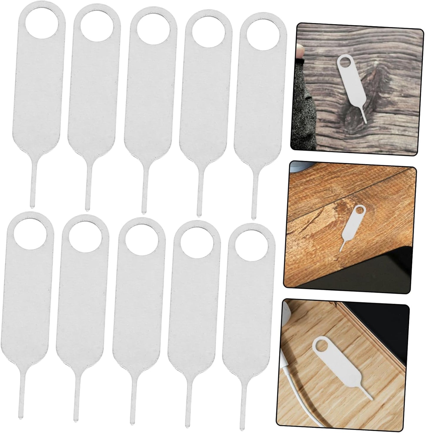 500pcs NUOBESTY Stainless Steel Sim Card Ejector Pin Tool Compact and Removal Tool for Smartphones Easy for Quick Card