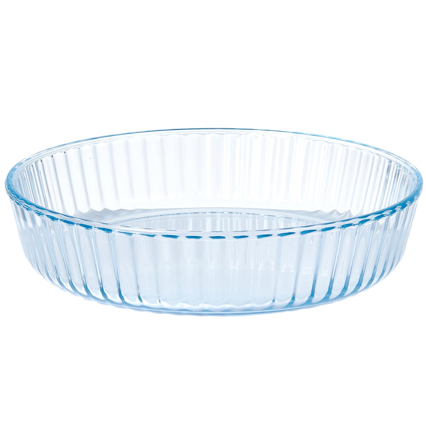 RONDURE Deep Pie Dish for Baking 10-inch Glass Pie Plate Pan Clear - 2.3 Inch Deep - for Oven Baking Crust Quiche and Serving
