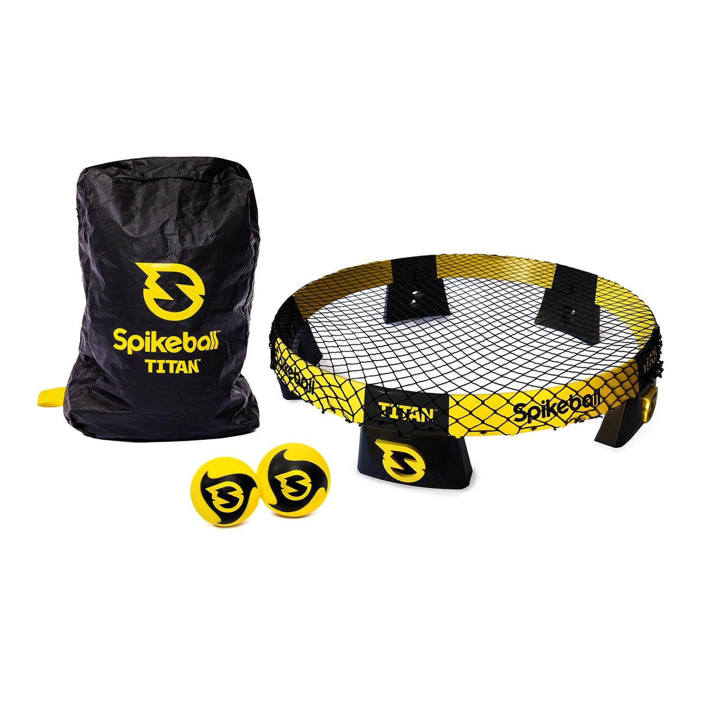 Spikeball Titan Game Set - Stronger Frame & Enhanced Stability, Includes 1 Pro Ball & 1 Atlas Ball, Competition Ready, Portable with Carry-Bag