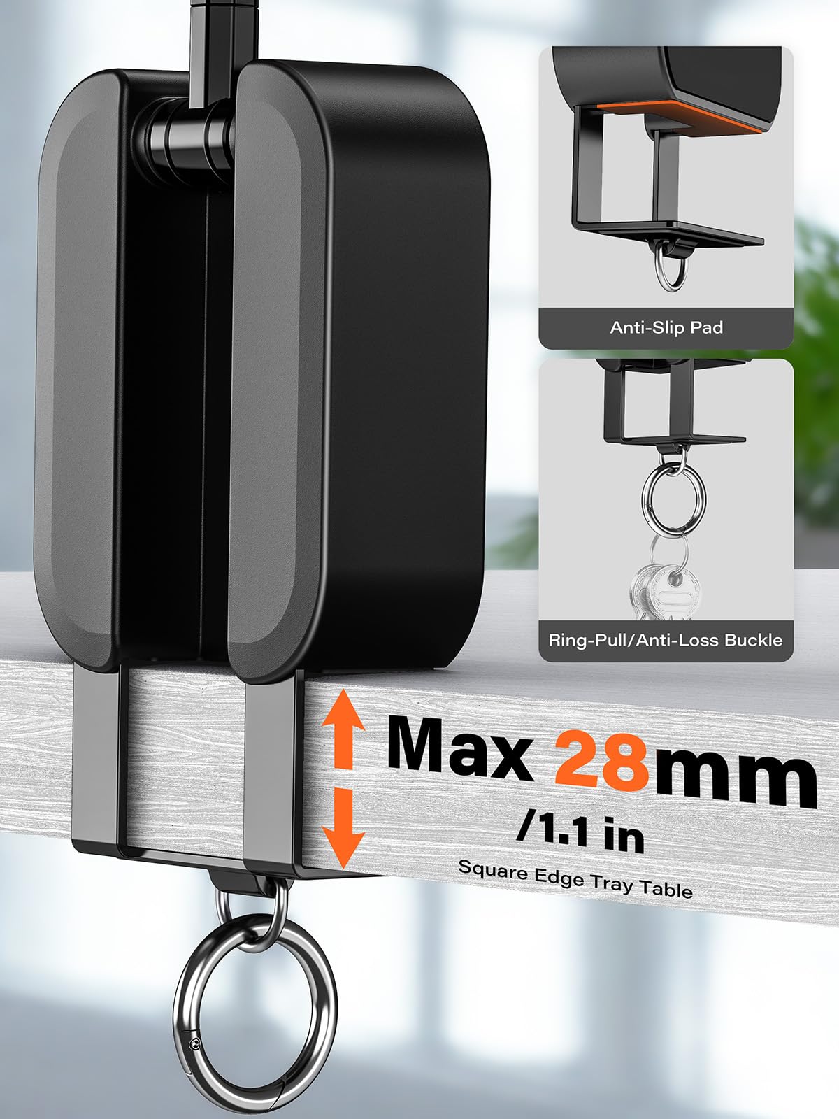 A2C 3-in-1 Magnetic Phone Holder for Gym, [20x N52] Strong Magnets Attach to Metal Surface, Portable Phone Mount for Garage Gym/Travel with Tray Table Clamp, Home Gym Accessories for Men Women Gifts