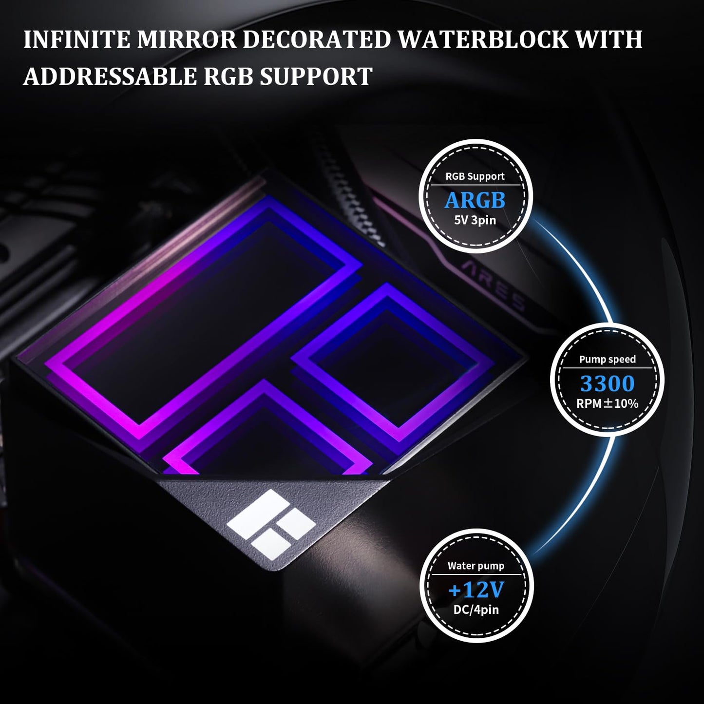 Frozen 240 240mm TL-M12*2 LGA1851/1700/1150/1151/1200/2011/AM4/AM5 Thermalright Infinity Black CPU AIO Cooler