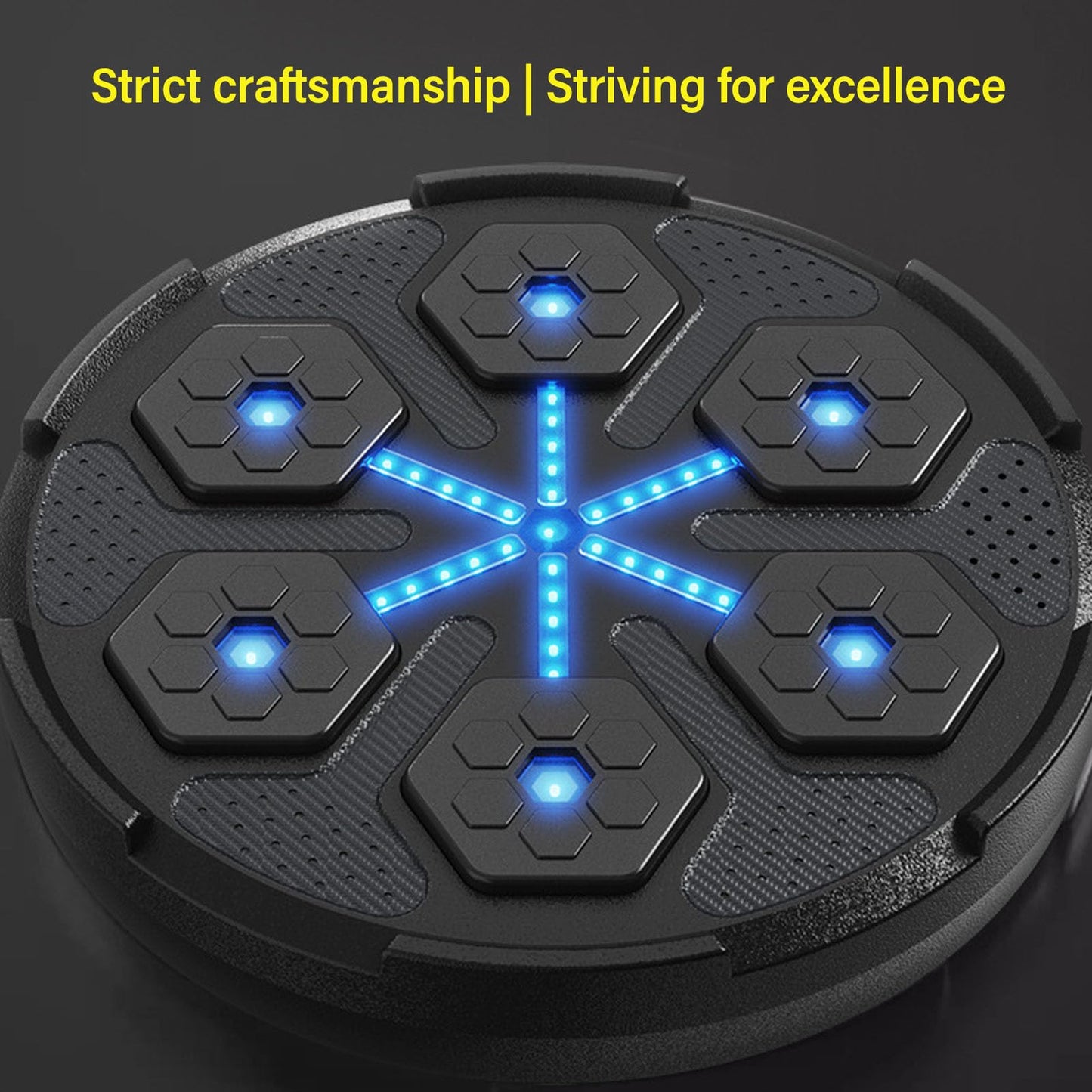 Alomejor Music Boxing Machine Interactive 7 Speeds Soft Cushion BT Music Boxing Trainer Workout Equipment for Improved Time