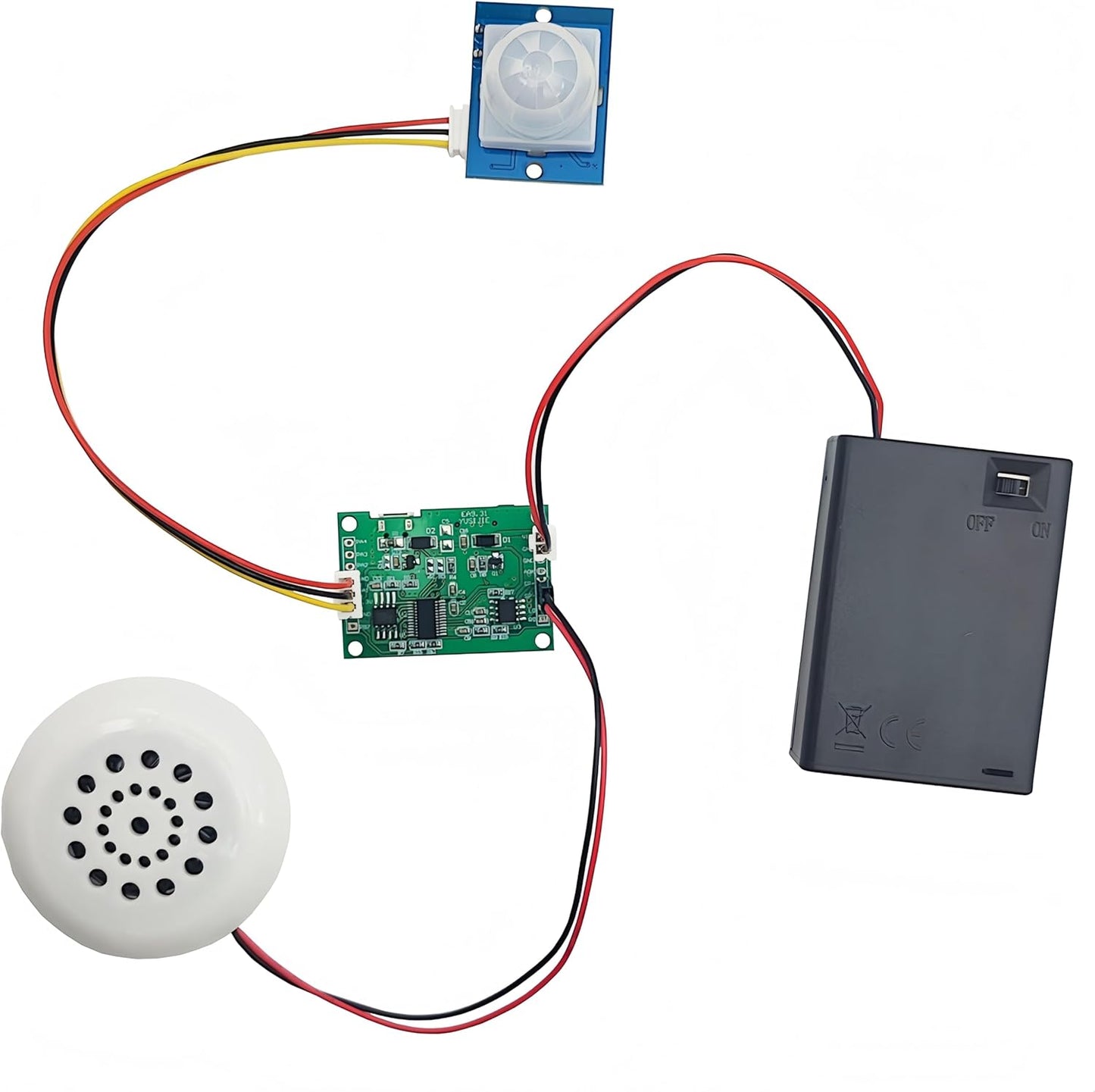 Yuuhseel MP3 Music Voice Recording Audio Module Kit DIY Welcomer Sound Recording Board with Speaker and PIR Motion